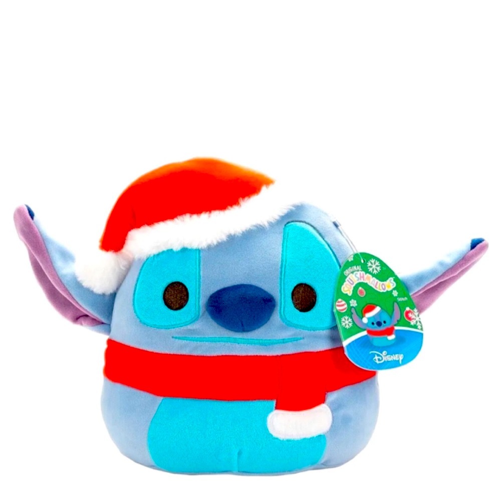 NEW Squishmallow Stitch Plush Disney Lilo & Stitch 10” Hat Scarf Christmas
